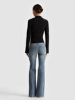 FREYA BUTTON DOWN TOP IN BLACK