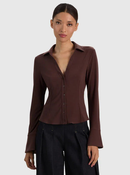 FREYA BUTTON DOWN TOP