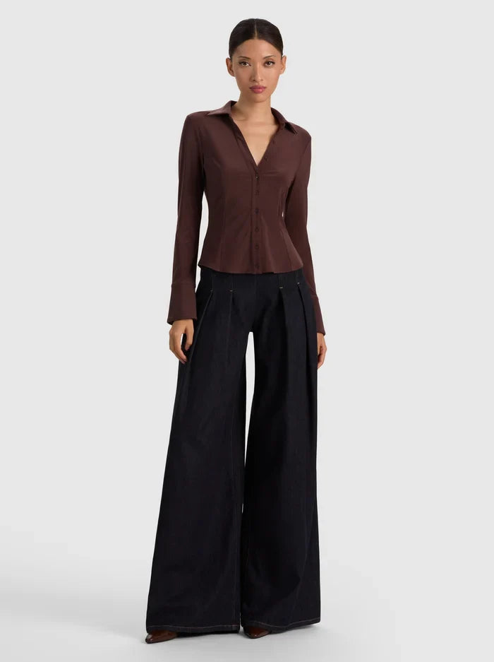 FREYA BUTTON DOWN TOP