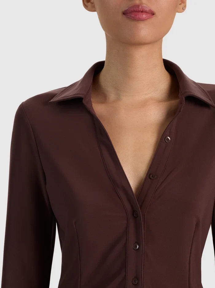 FREYA BUTTON DOWN TOP
