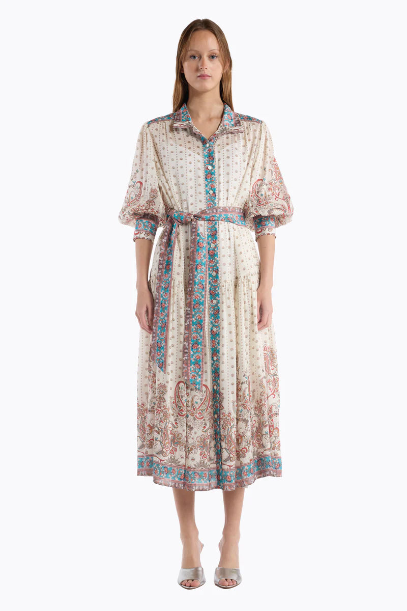 GAIL DRESS IN IVORY FILIGREE