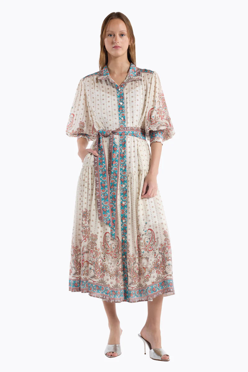 GAIL DRESS IN IVORY FILIGREE