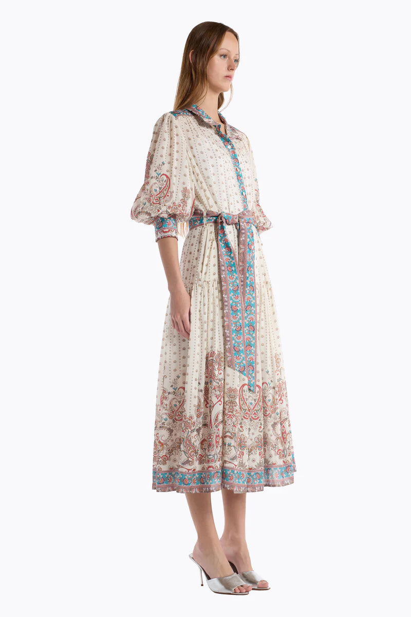 GAIL DRESS IN IVORY FILIGREE