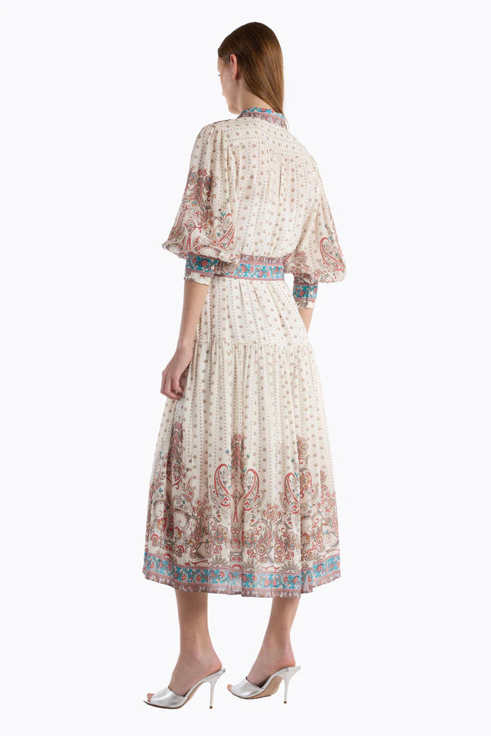 GAIL DRESS IN IVORY FILIGREE