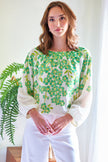 CAMERON BLOUSE IN CLOVER PRINT