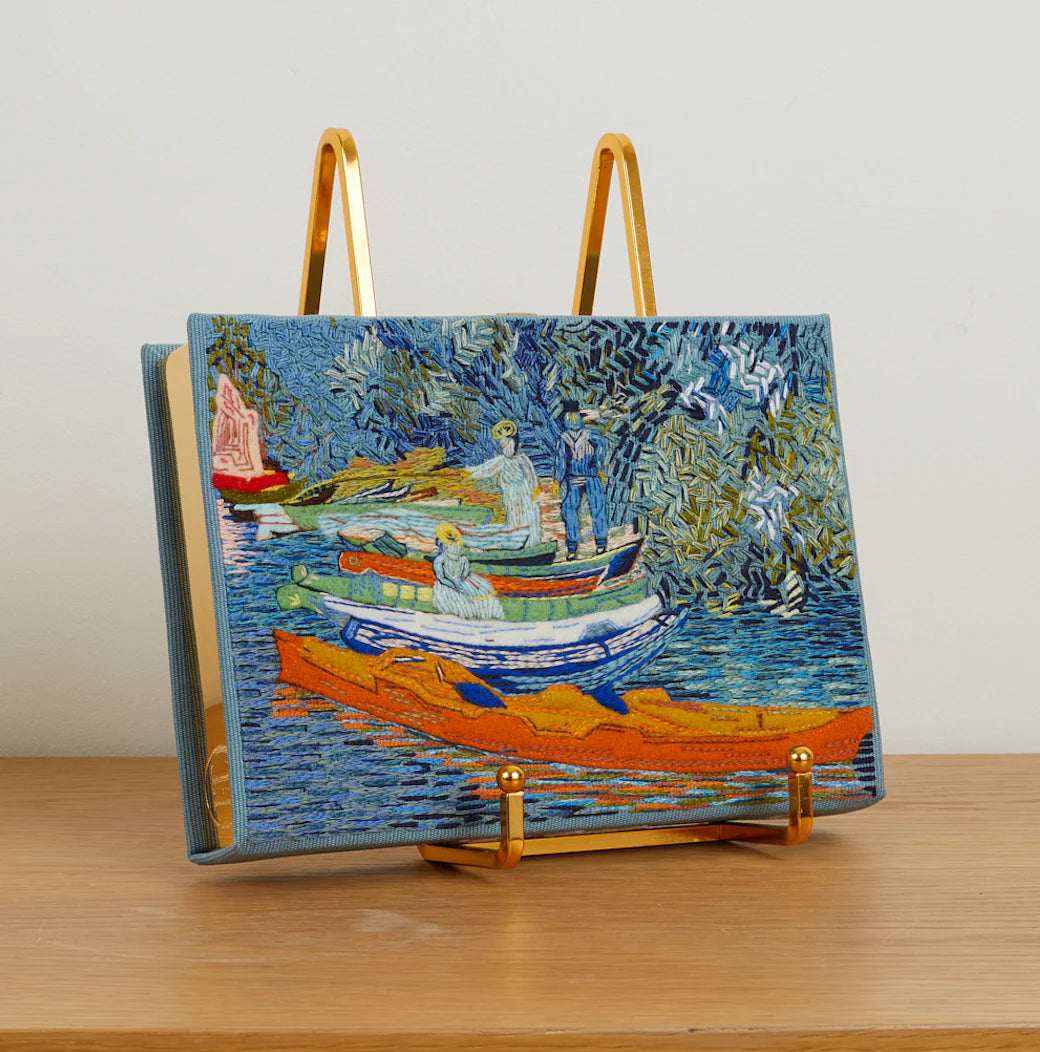 BANK OF OISE AT AUVERS BOOK CLUTCH