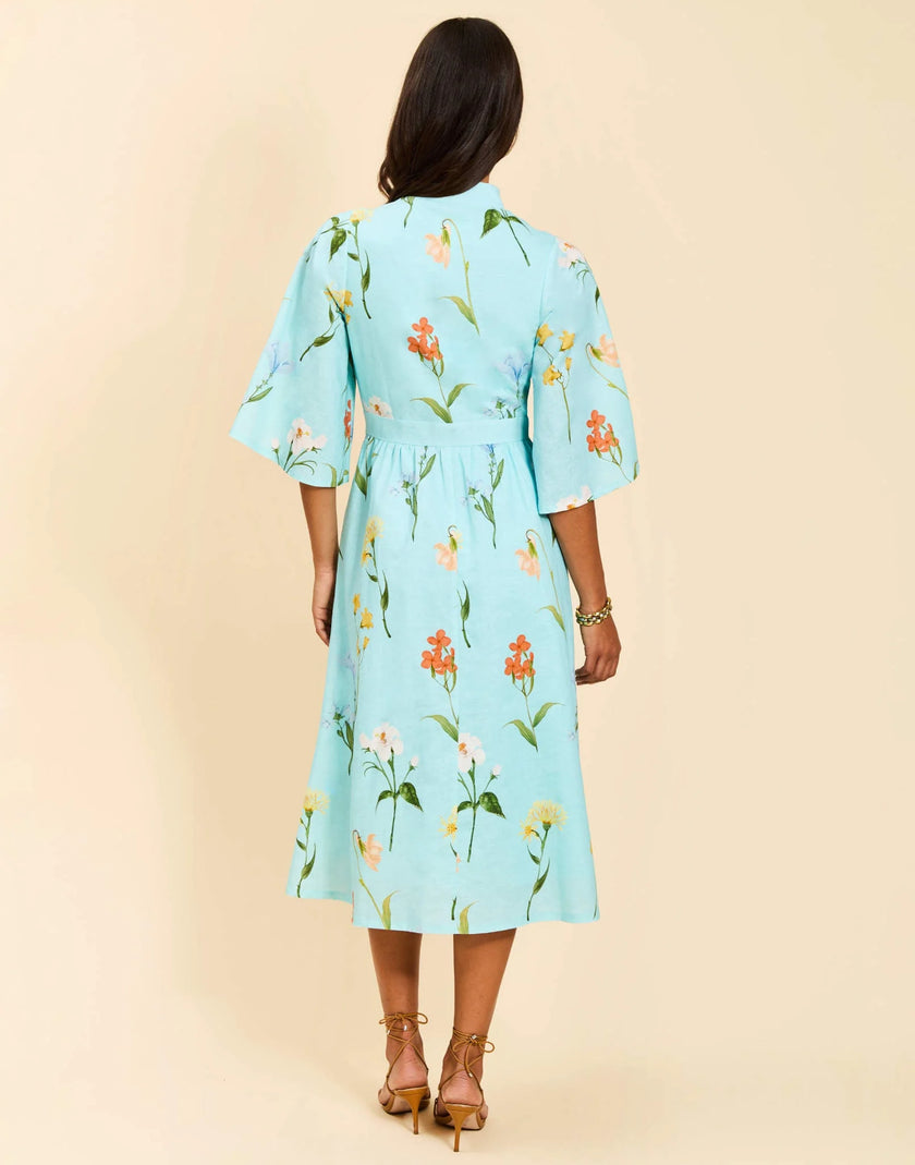 CARMEN MIDI DRESS IN GARDEN WALTZ