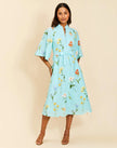 CARMEN MIDI DRESS IN GARDEN WALTZ