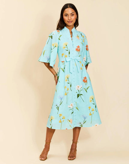 CARMEN MIDI DRESS IN GARDEN WALTZ