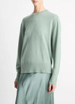 CASHMERE CREWNECK SWEATER IN PISTACHIO