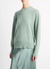CASHMERE CREWNECK SWEATER IN PISTACHIO