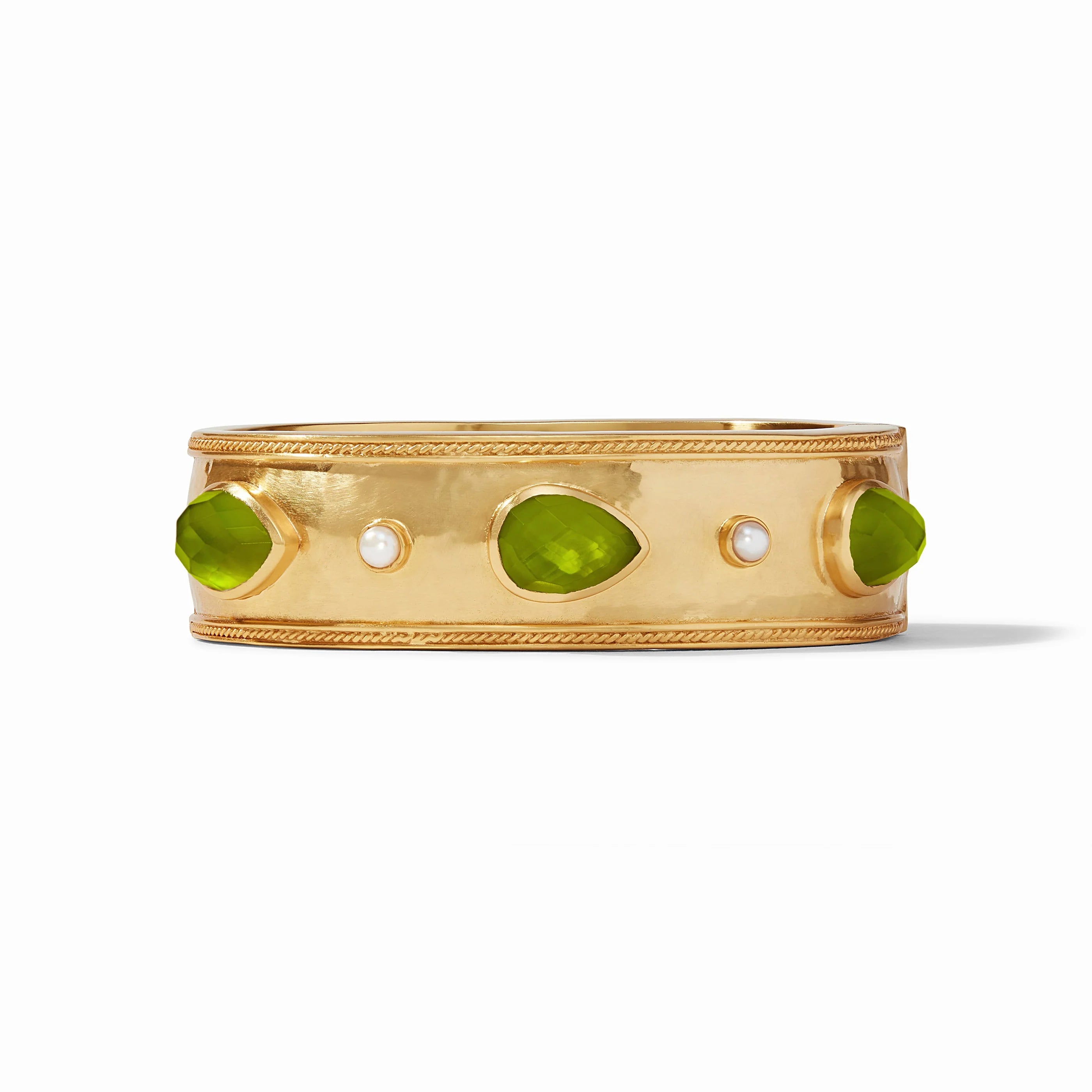 CANNES STONE STATEMENT HINGE BANGLE