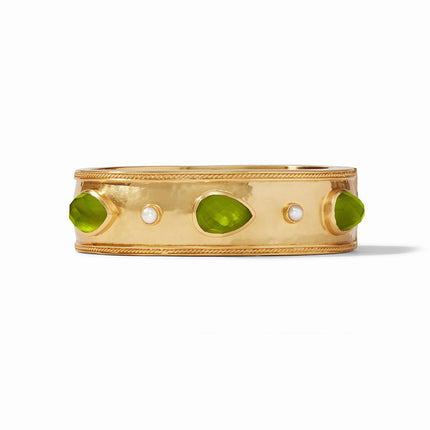 CANNES STONE STATEMENT HINGE BANGLE