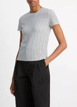 CHECKED SMOCKED TSHIRT