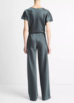 COLETTE HIGH WAIST FLUID SATIN BIAS PANT
