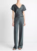 COLETTE HIGH WAIST FLUID SATIN BIAS PANT