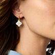 COLETTE HOOP AND CHARM EARRINGS