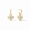 COLETTE HOOP AND CHARM EARRINGS
