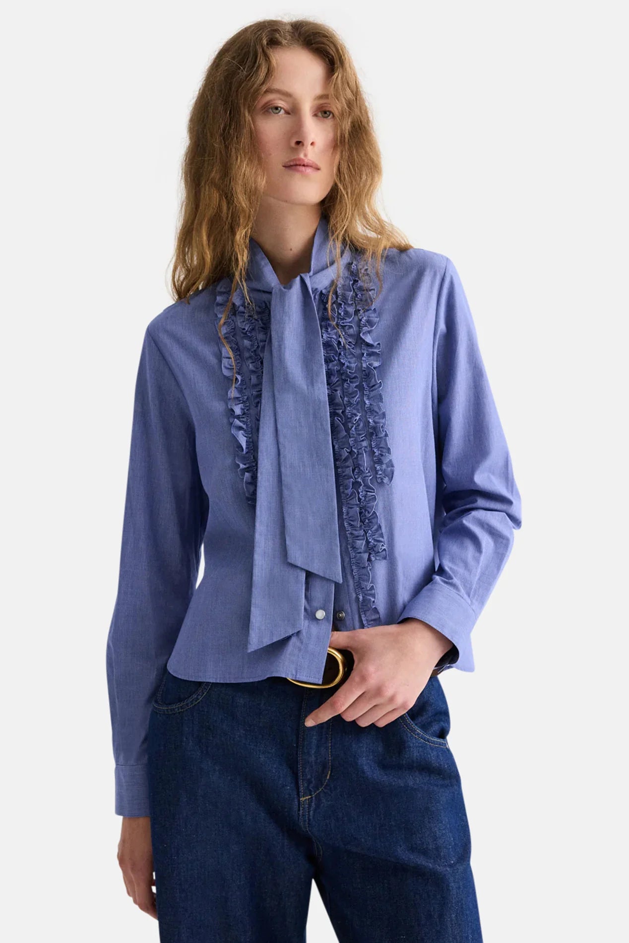 CONNOR TOP IN MICRO CHECK