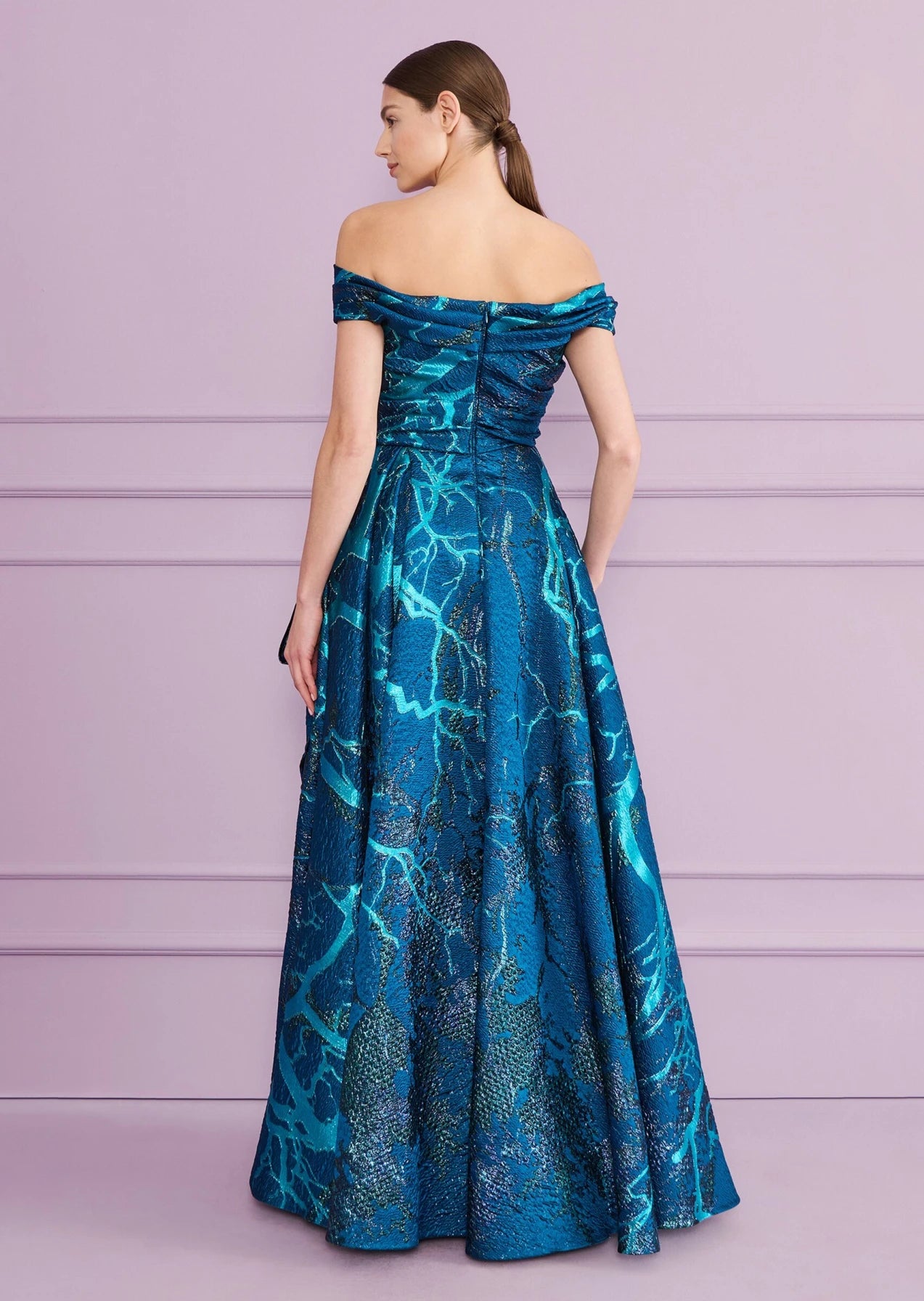 CODERO5 JACQUARD BALL GOWN