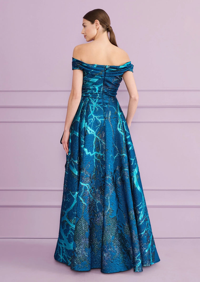 CODERO5 JACQUARD BALL GOWN