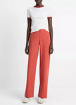 COTTON BLEND HIGH WAIST BIAS PANT