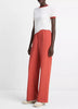 COTTON BLEND HIGH WAIST BIAS PANT
