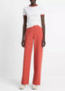 COTTON BLEND HIGH WAIST BIAS PANT