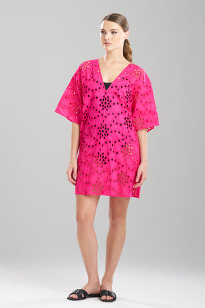 COTTON EYELET COVER UP
