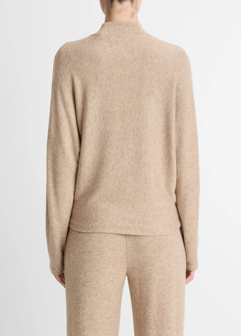 COZY DOLMAN SLEEVE MOCK NECK TOP