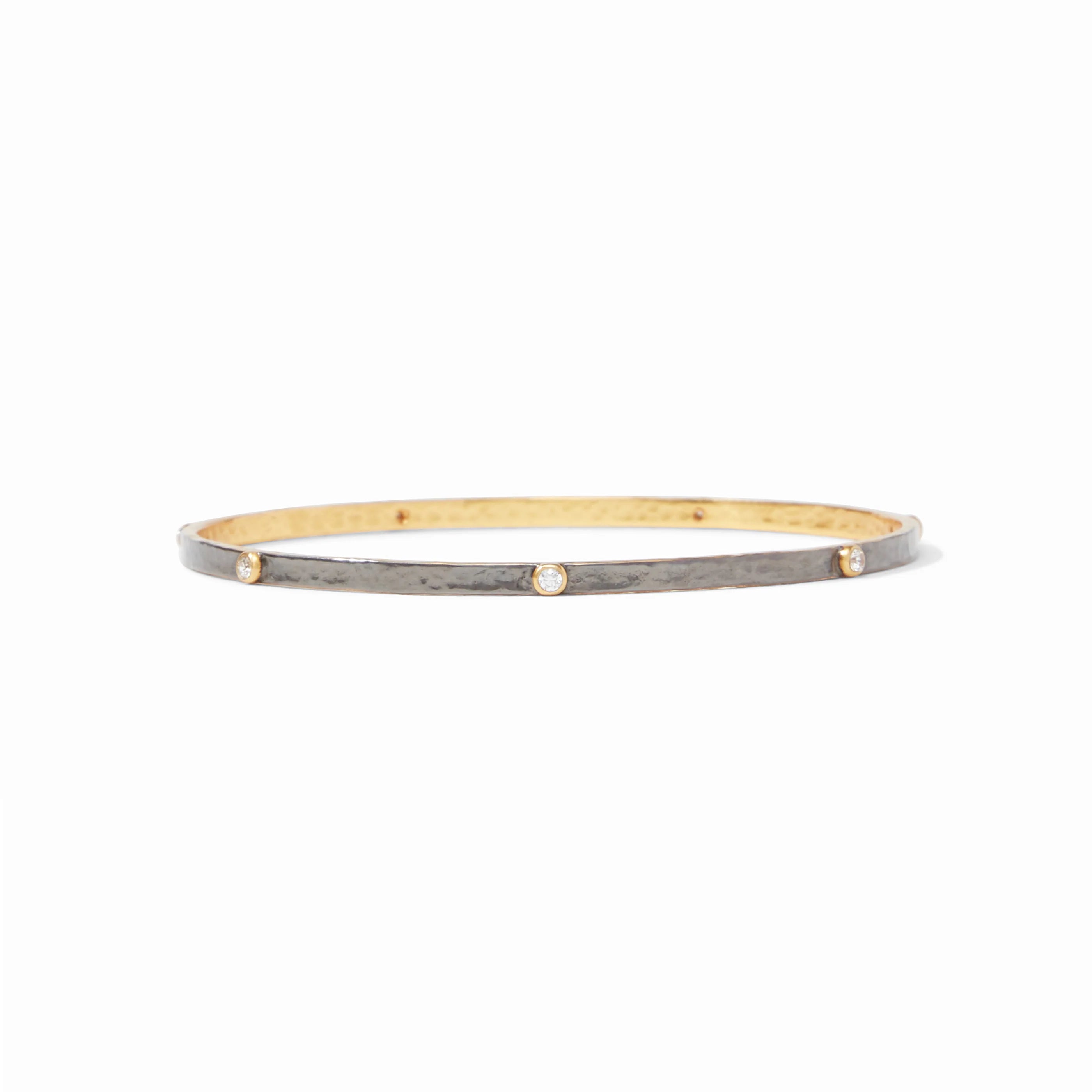 MEDIUM CRESCENT STONE BANGLE