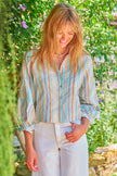 CROP EMMY SHIRT IN HARBOR ISLE STRIPE