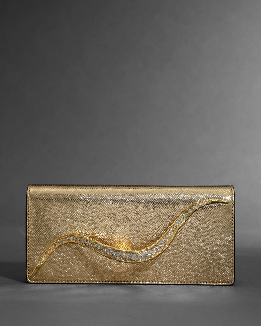 CRYSTAL CURVE CLUTCH