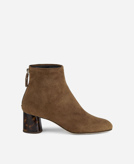 VETA PRECIOUS SUEDE ANKLE BOOT WITH HEEL