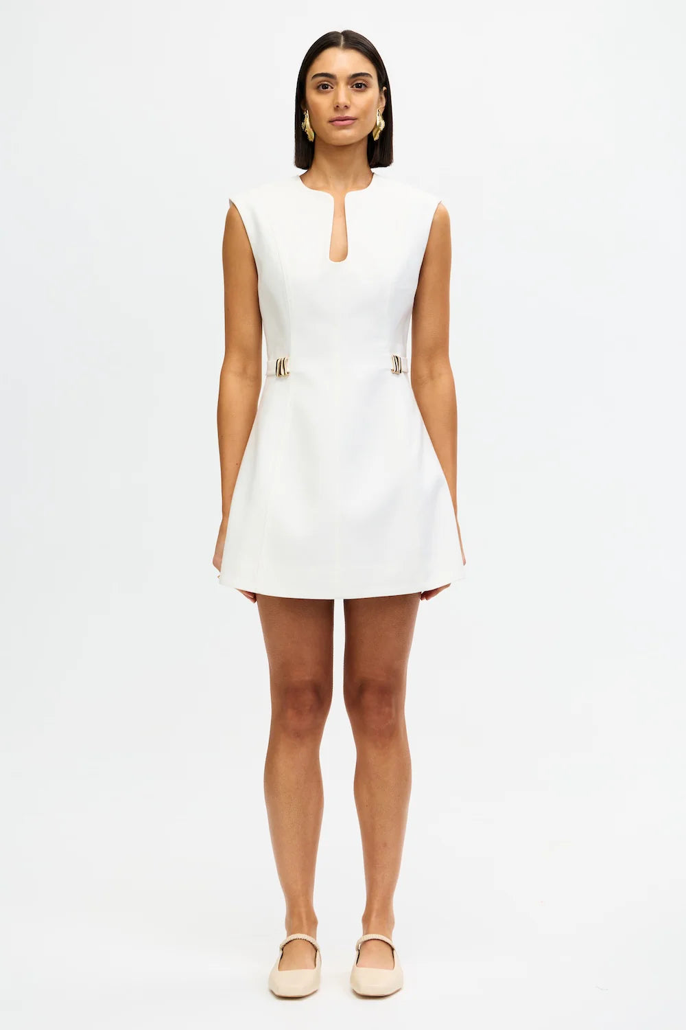 KEARBY MINI DRESS IN IVORY