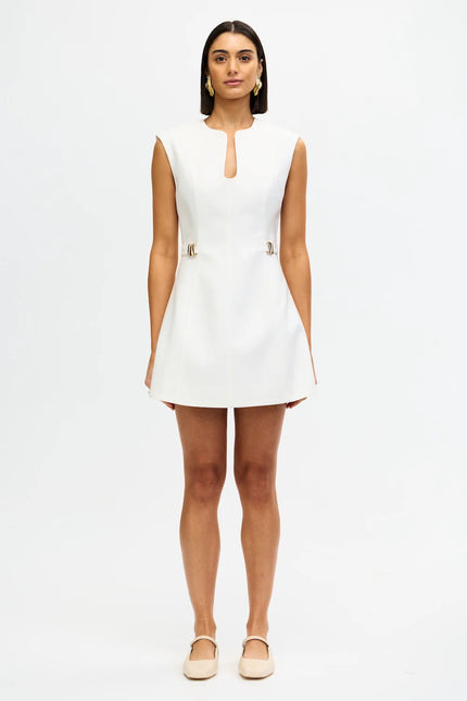 KEARBY MINI DRESS IN IVORY