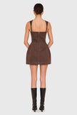 BETHANY ROMPER IN BROWN DENIM
