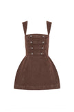 BETHANY ROMPER IN BROWN DENIM