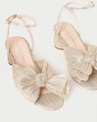 DAHLIA PLEATED BOW HEEL