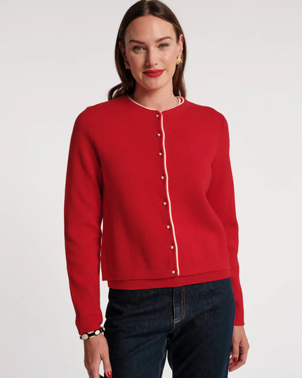 DARLING CARDIGAN COLORBLOCK PIPING