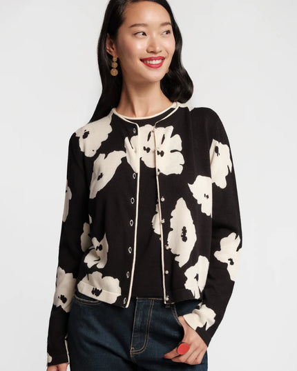 DARLING CARDIGAN FLOATING FLORAL