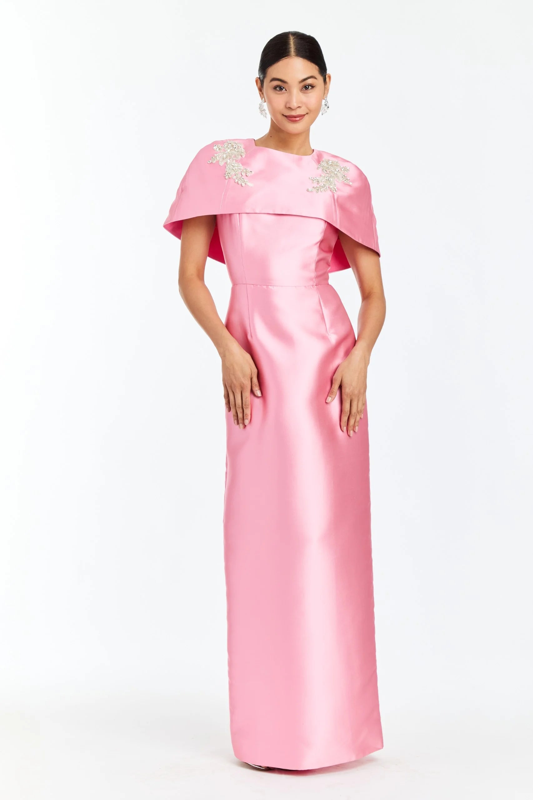 EVE CONVERTIBLE CAPE GOWN IN PRIMROSE