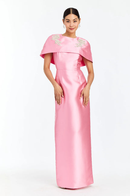 EVE CONVERTIBLE CAPE GOWN IN PRIMROSE