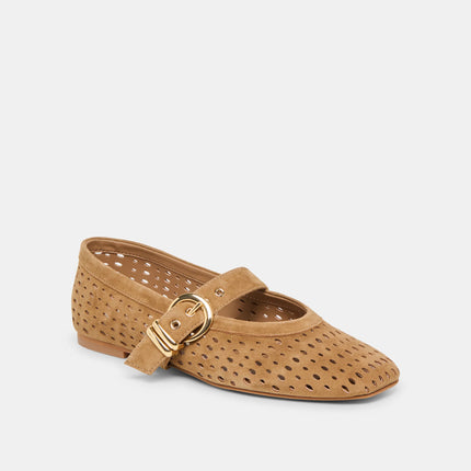 MIKEL BALLET FLATS PERFORATED SUEDE
