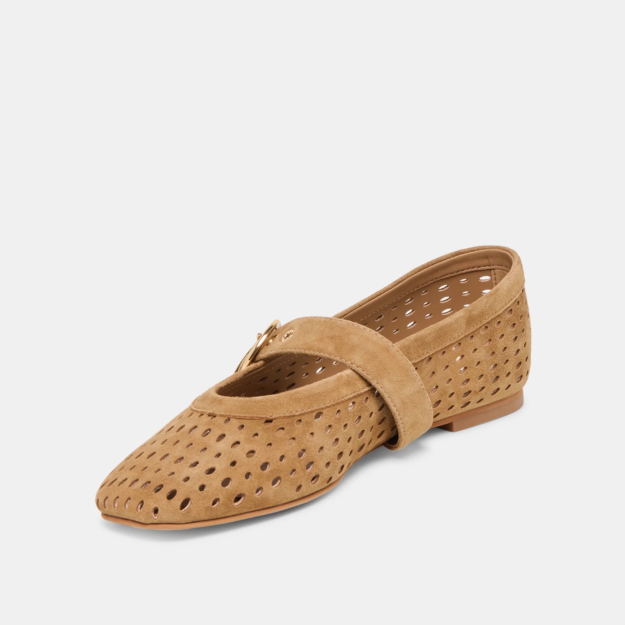 MIKEL BALLET FLATS PERFORATED SUEDE
