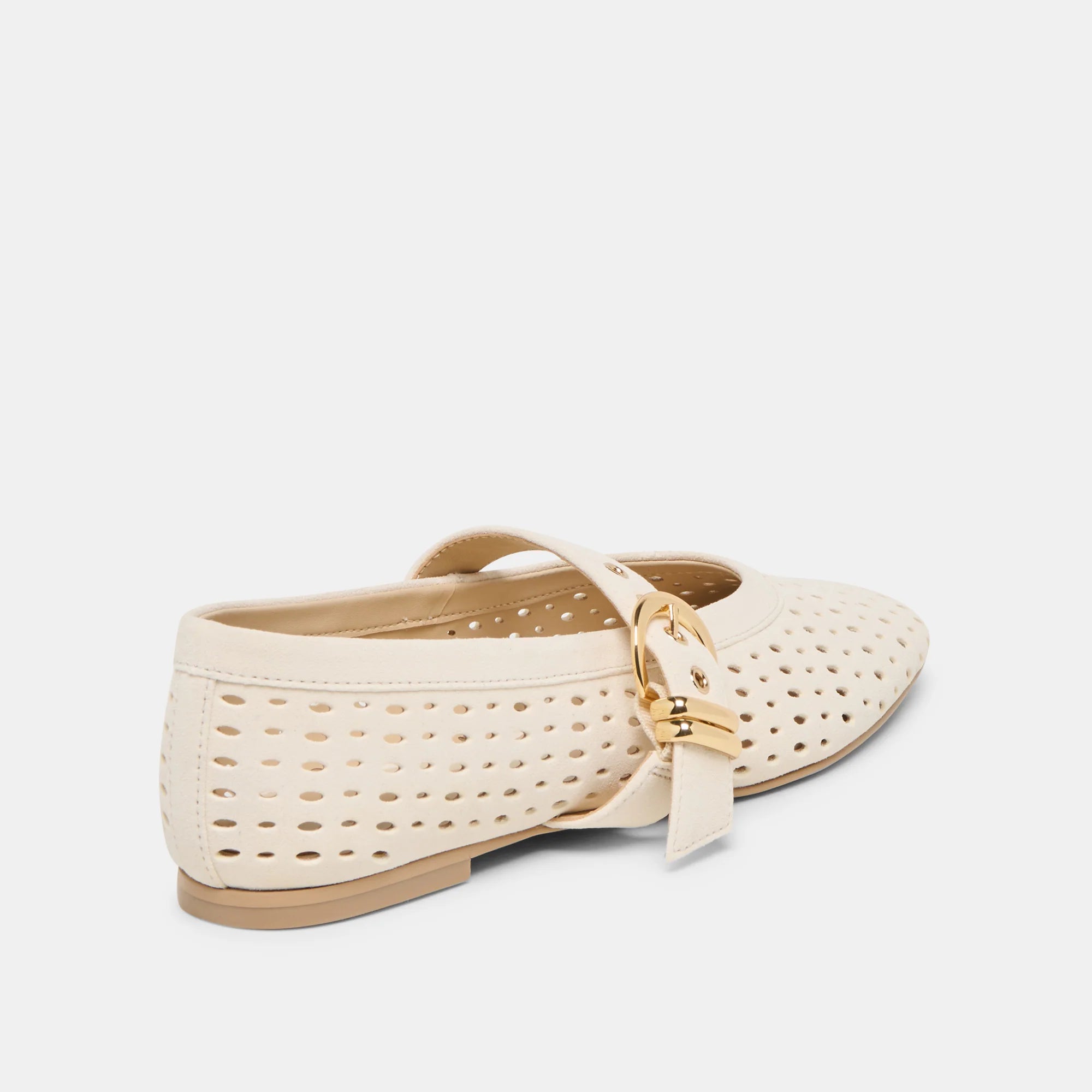 MIKEL BALLET FLATS PERFORATED SUEDE