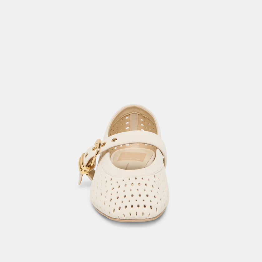 MIKEL BALLET FLATS PERFORATED SUEDE