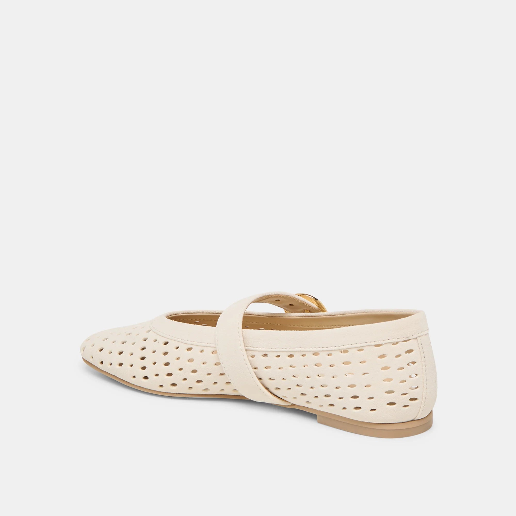 MIKEL BALLET FLATS PERFORATED SUEDE