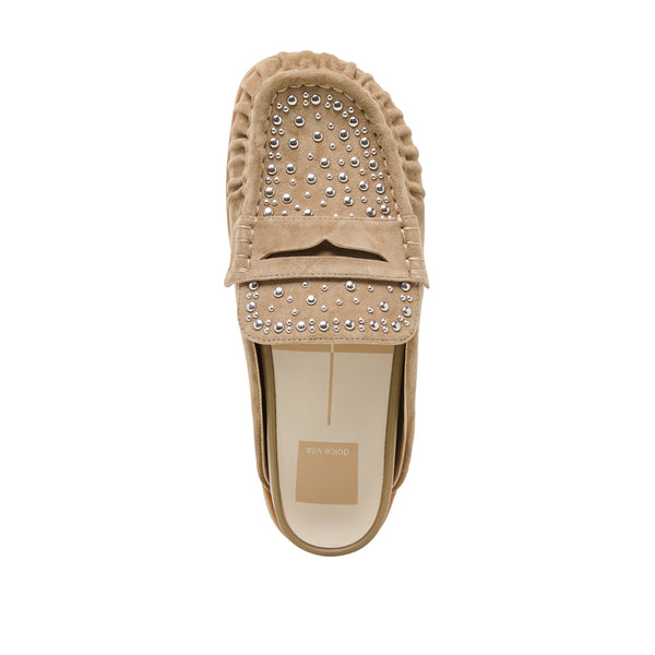 JODERO STUDDED LOAFER MULES
