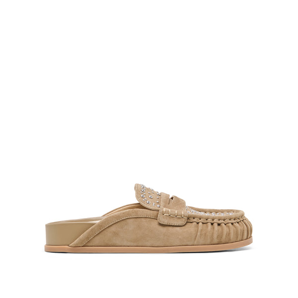 JODERO STUDDED LOAFER MULES